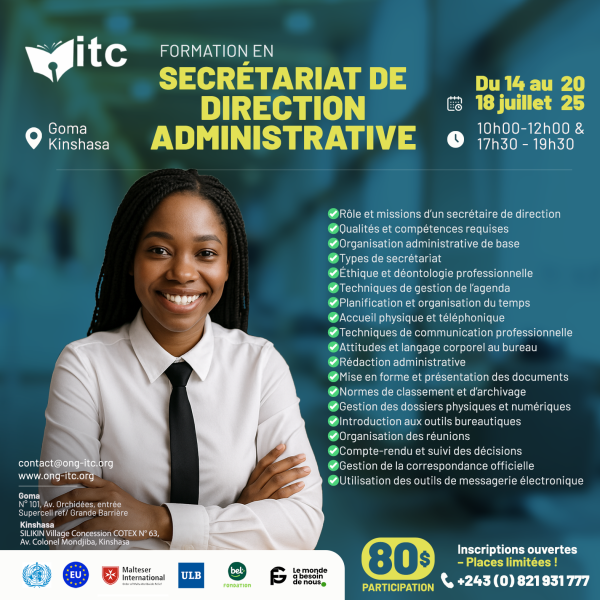 FORMATION en Secrtariat de Direction Administrative
